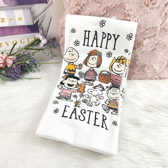 {Peanuts} White {Easter} Kitchen Towels Set - Picture 1 of 6